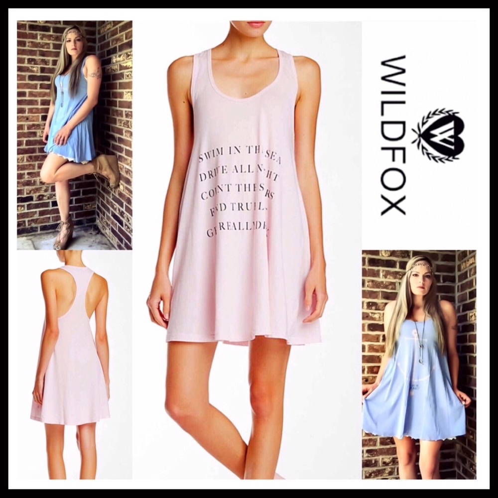WILDFOX COVERUP MINI TANK COVERUP DRESS - Picture 1 of 8